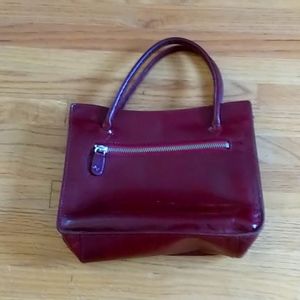 Red Monsac Purse Leather